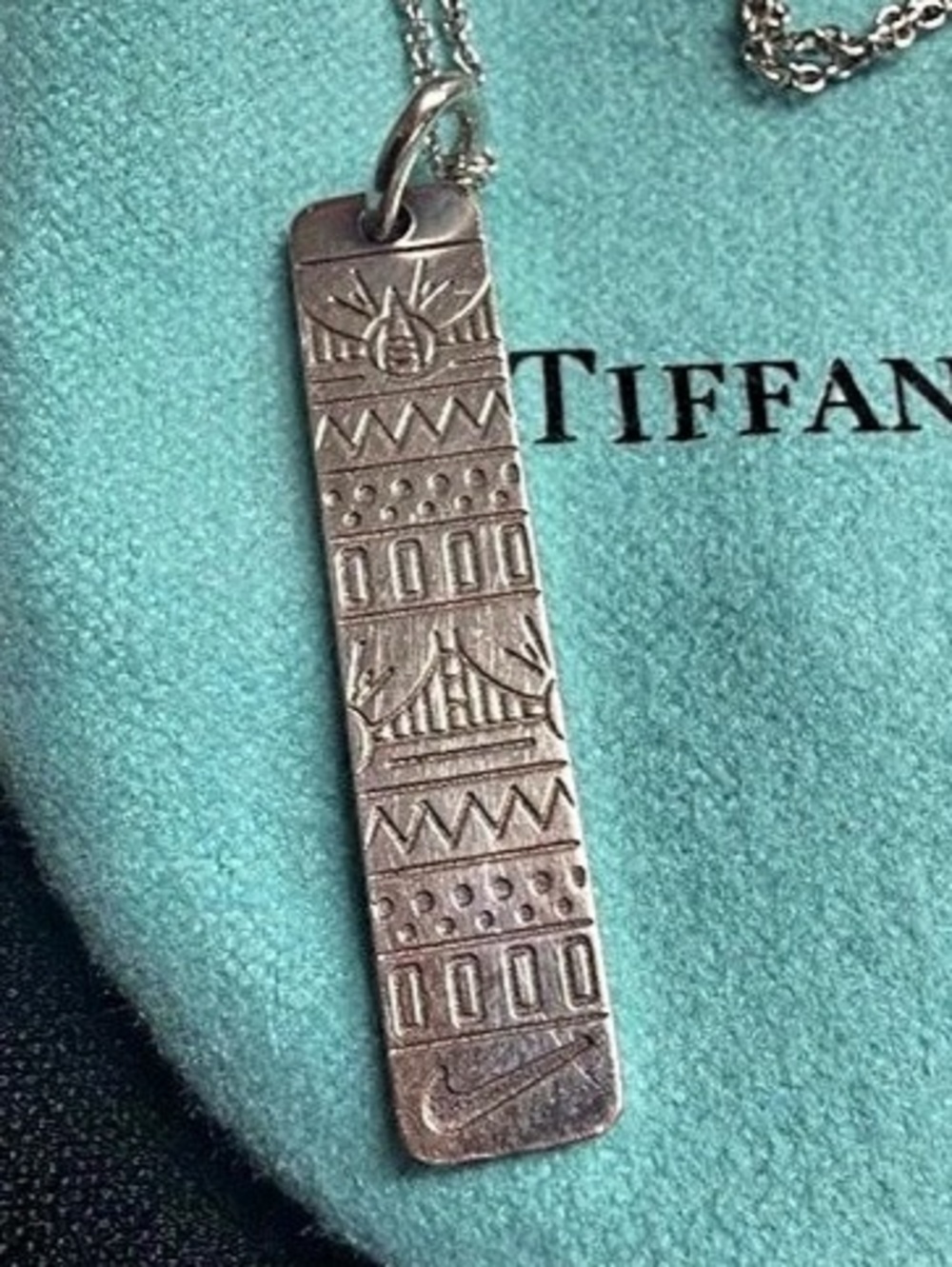 Tiffany & Co. Nike 2014 San Fran Marathon Pendant Only (no chain)✨925 sterling
